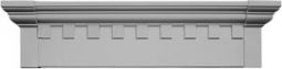 Mid-America 73 5/8" wide by 9" high Classic Dentil Window Header